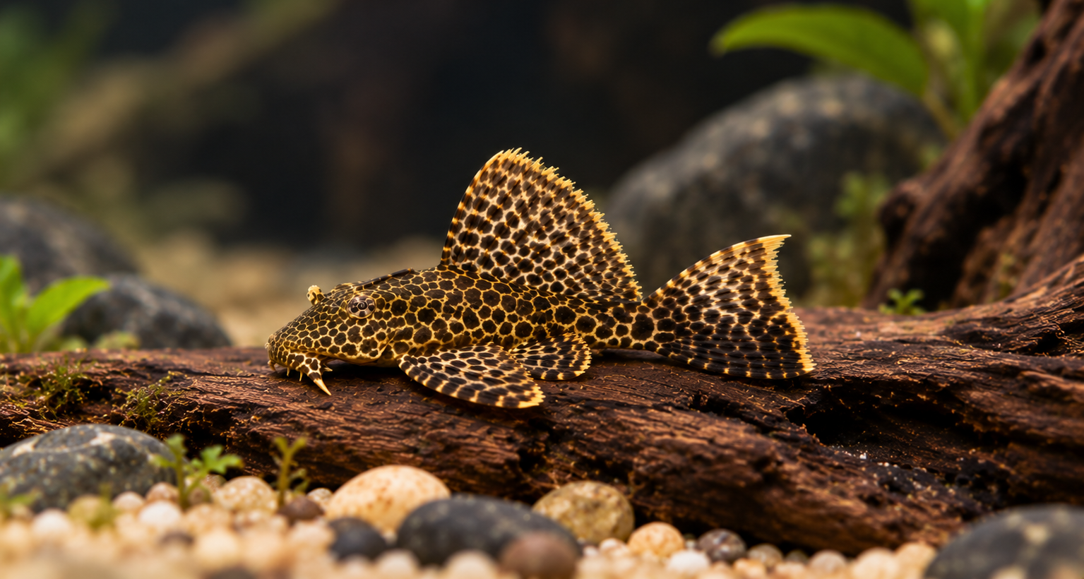 Waben-Schilderwels 5-6cm (Glyptoperichthys gibbiceps)